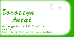 dorottya antal business card